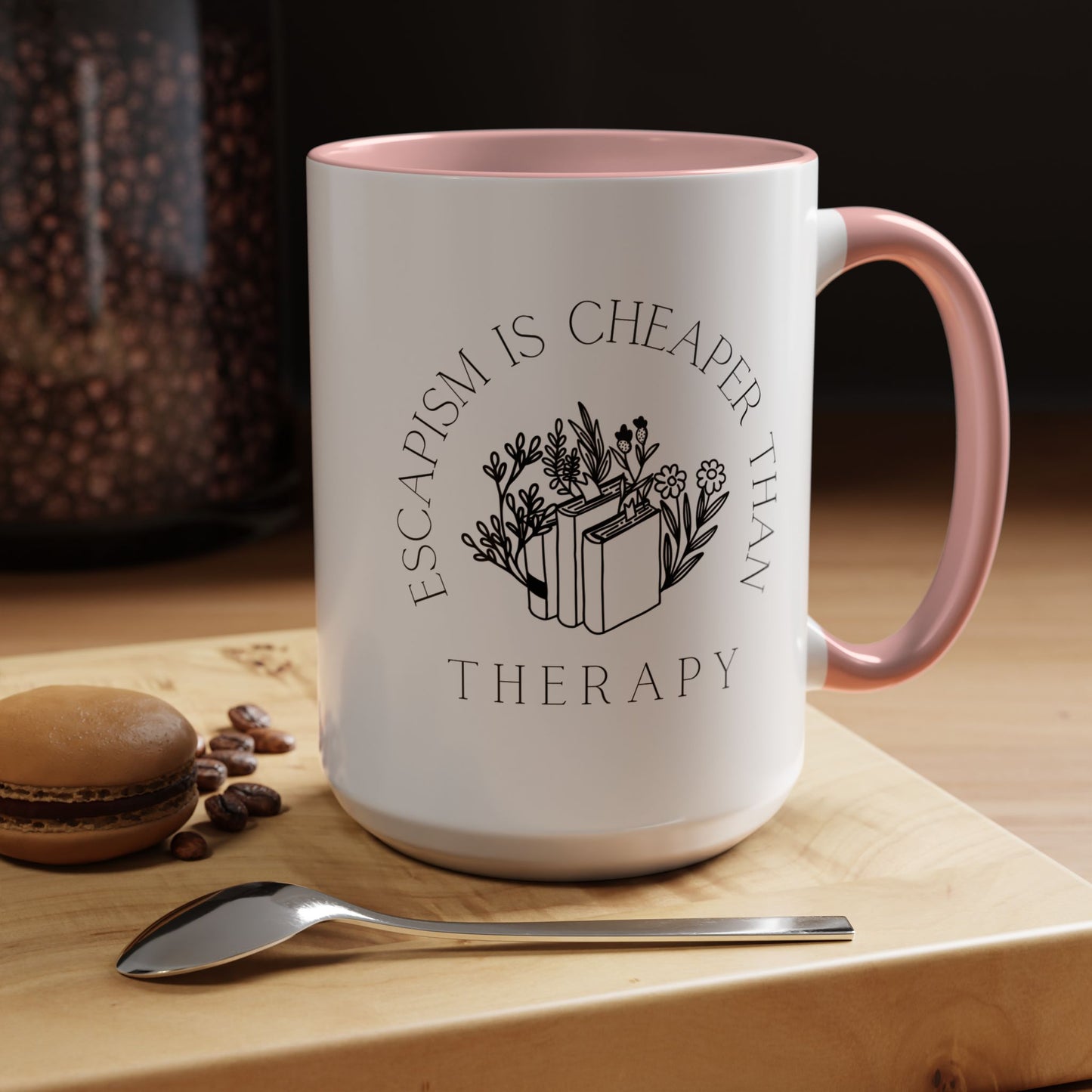 Escapism Is Cheaper Than Therapy Coffee Mug (11, 15oz)