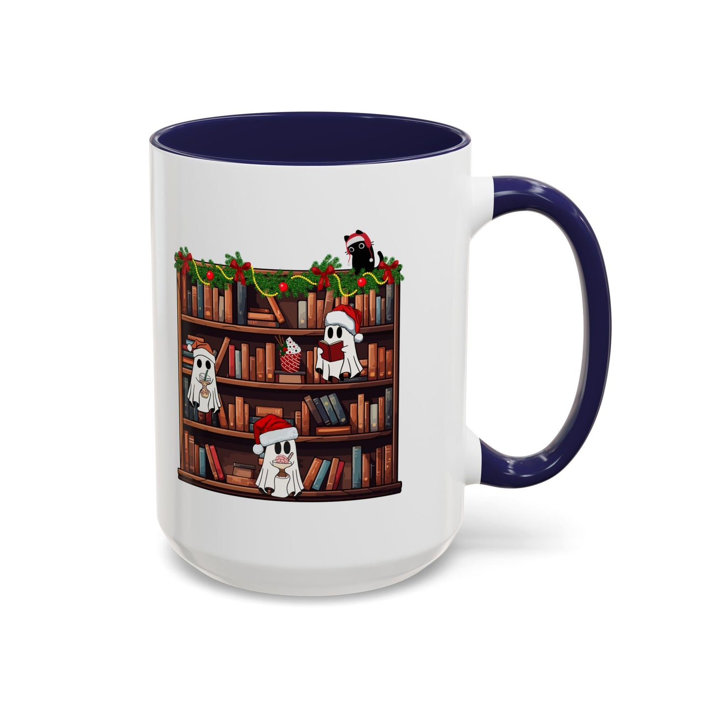 Ghost Library Coffee Mug (11, 15oz)