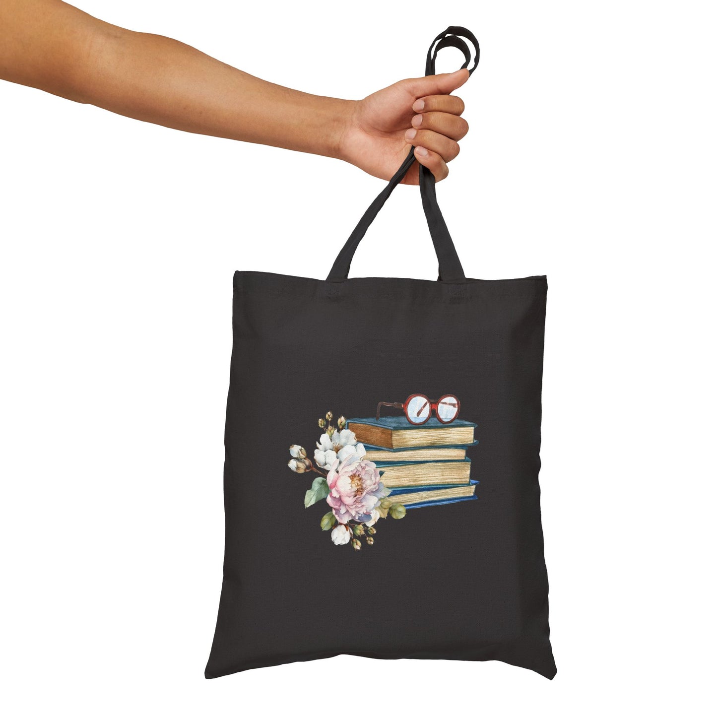 Floral Book Tote Bag