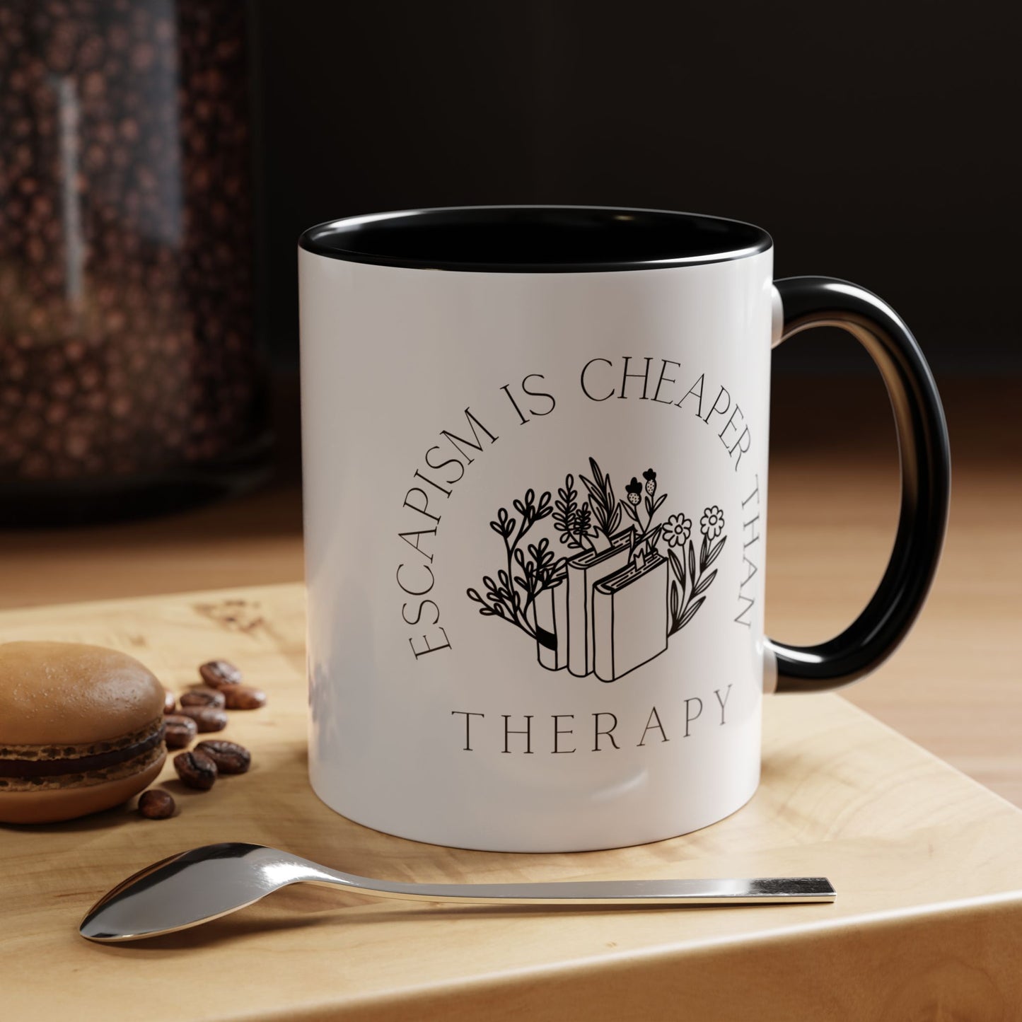 Escapism Is Cheaper Than Therapy Coffee Mug (11, 15oz)