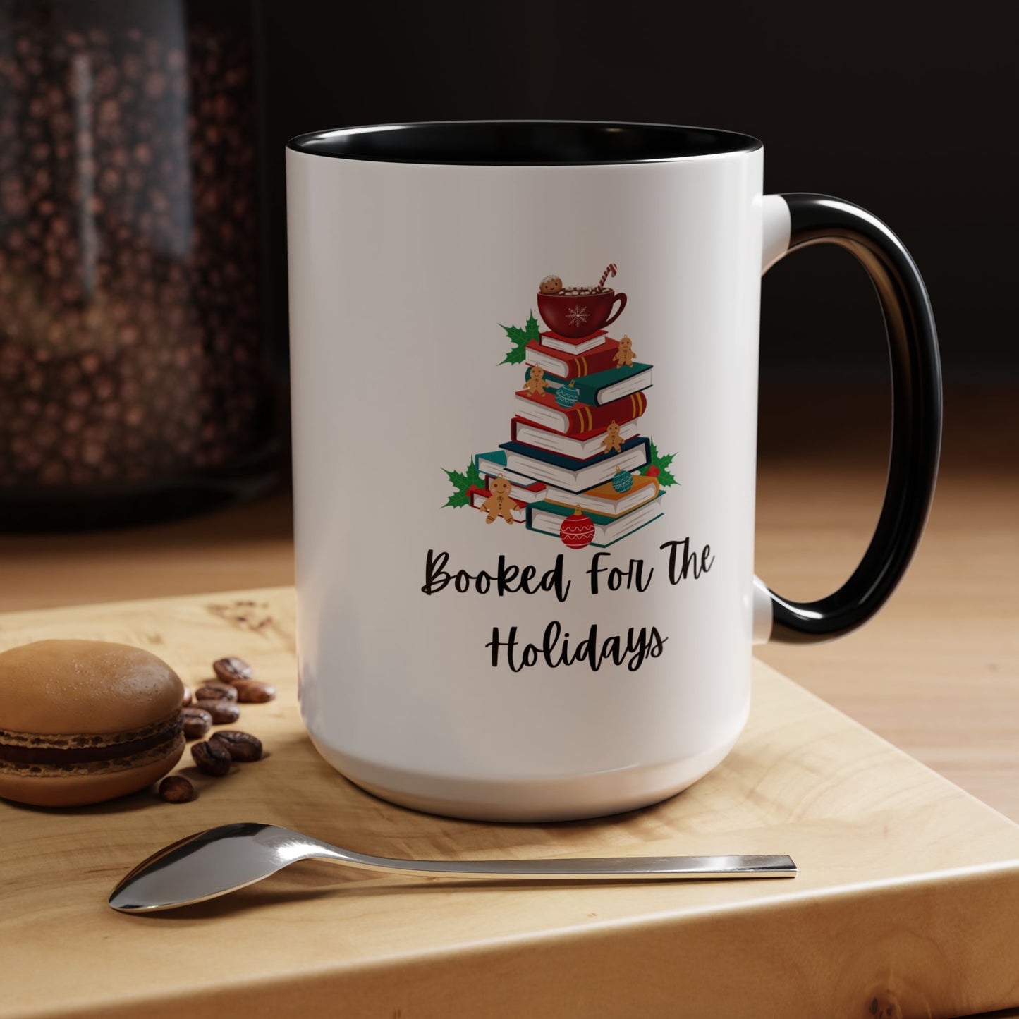 Booked For The Holidays Coffee Mug (11, 15oz)