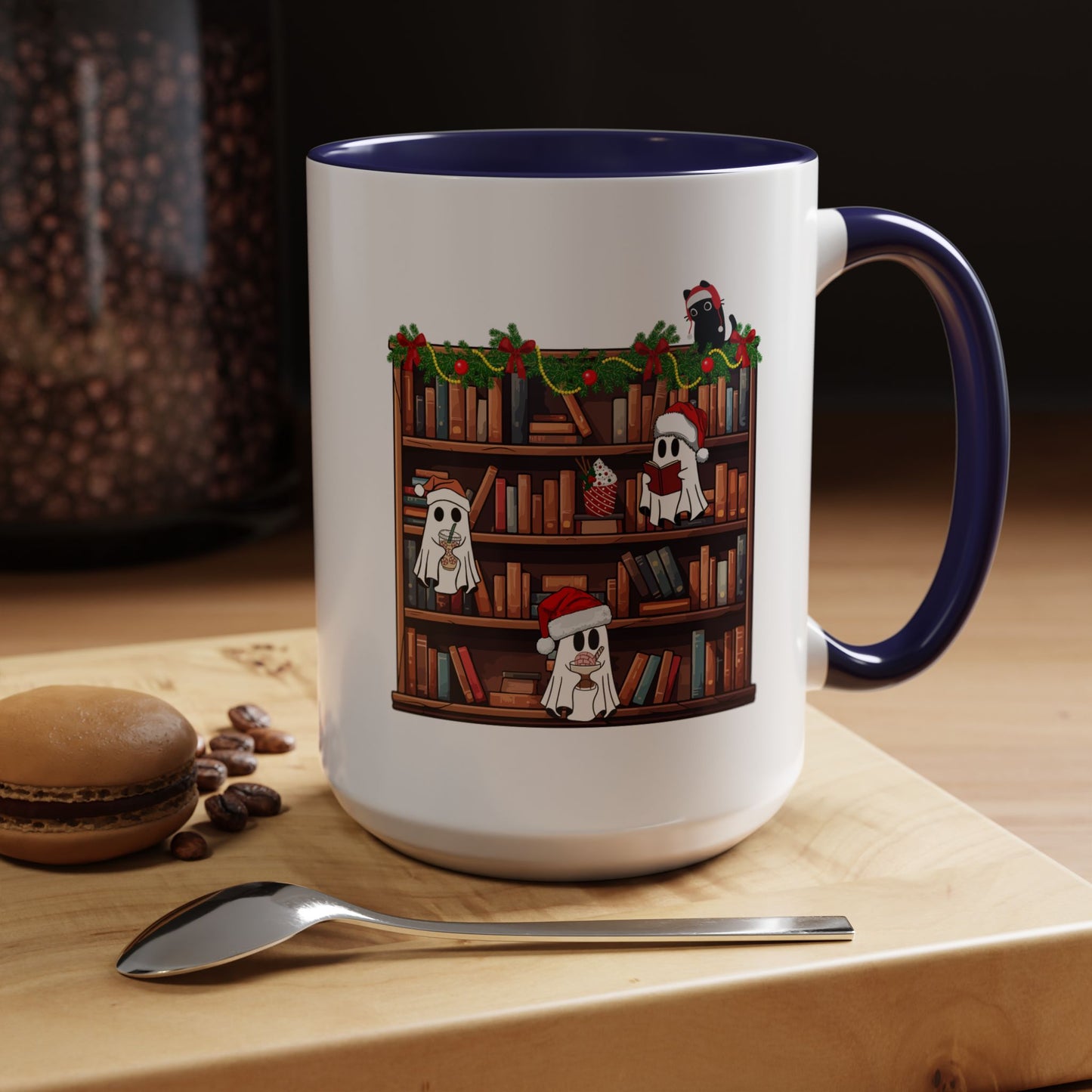 Ghost Library Coffee Mug (11, 15oz)