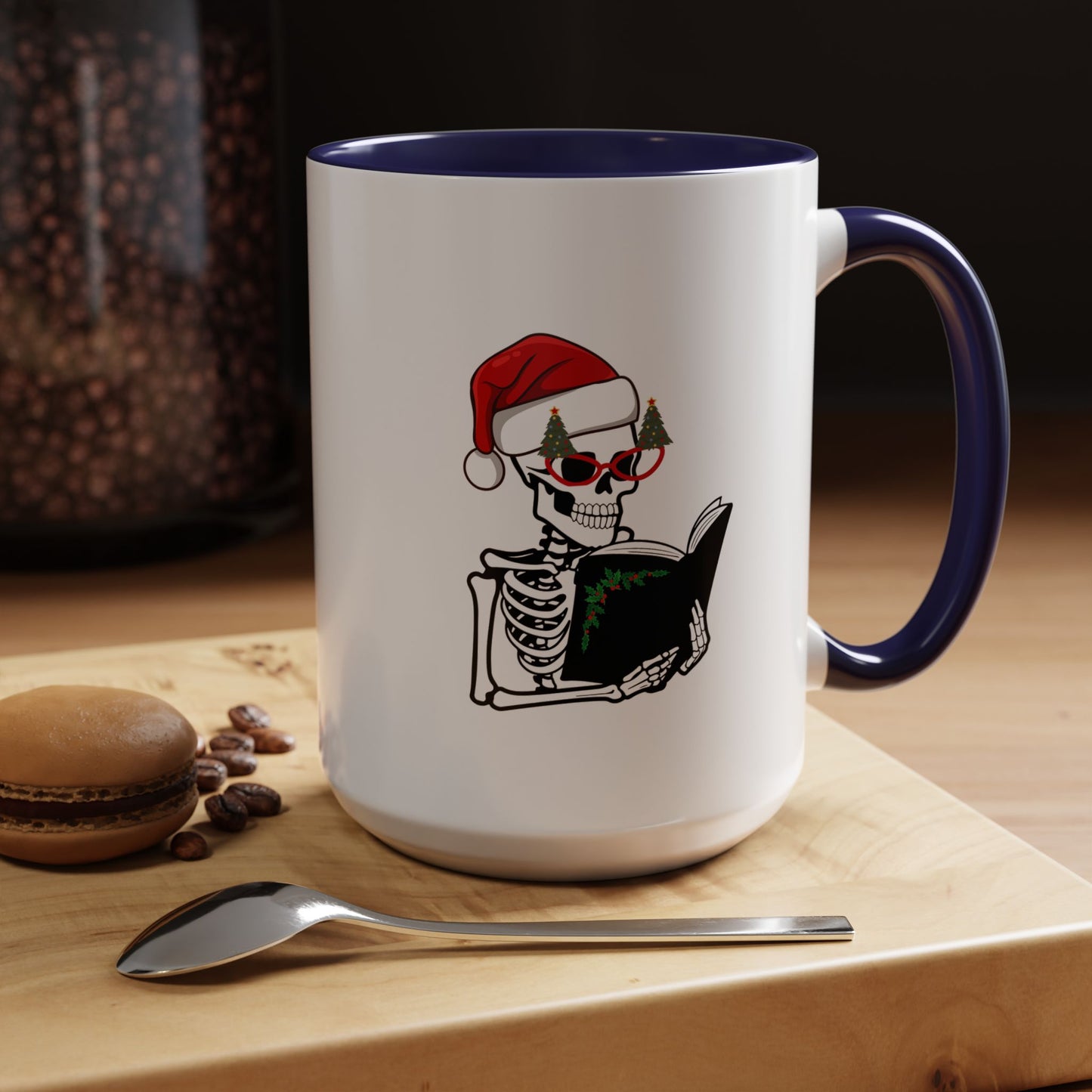 Reading Skeleton Coffee Mug (11, 15oz)