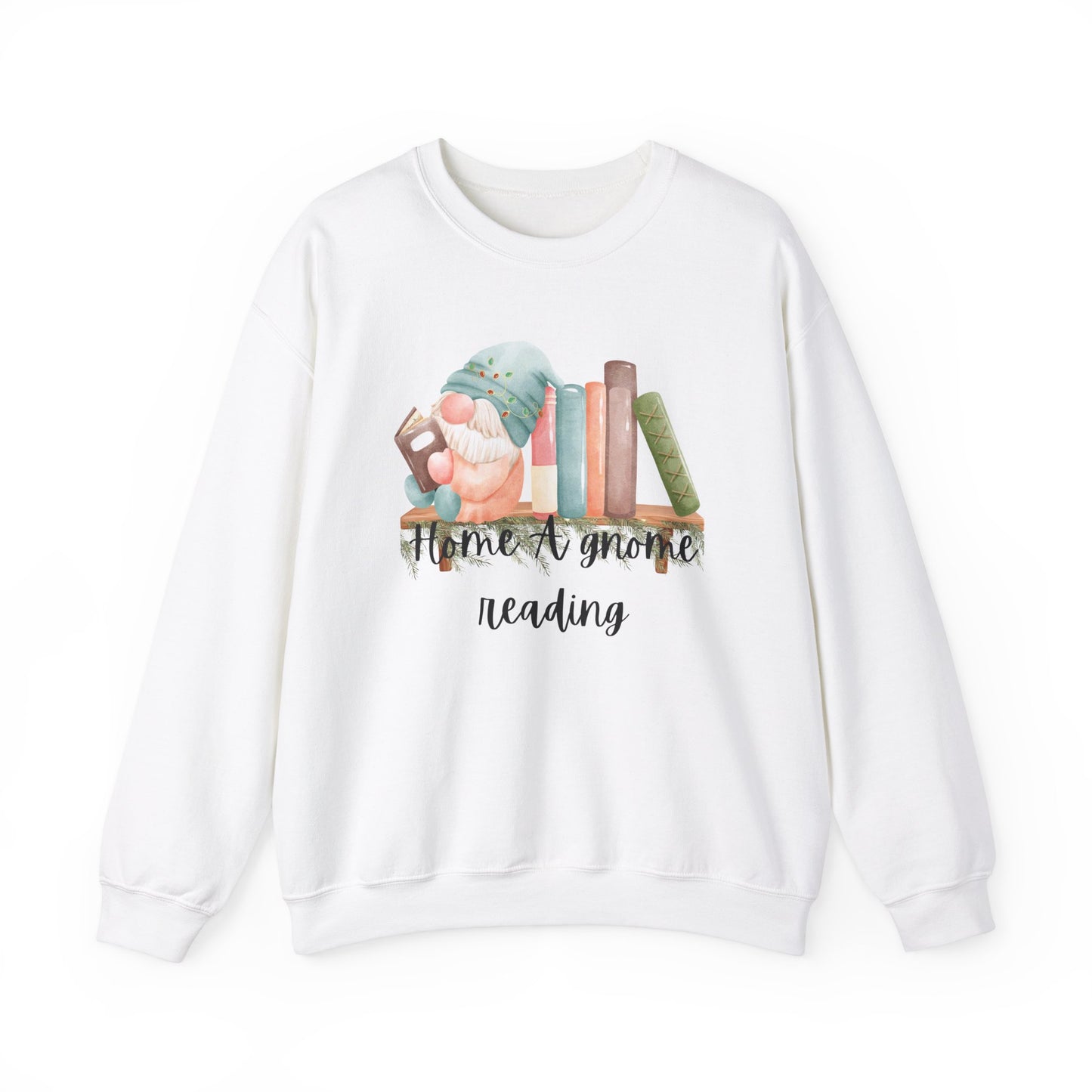 Home A Gnome Reading Crewneck Sweatshirt