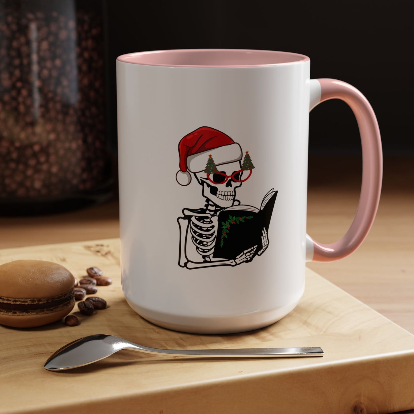 Reading Skeleton Coffee Mug (11, 15oz)