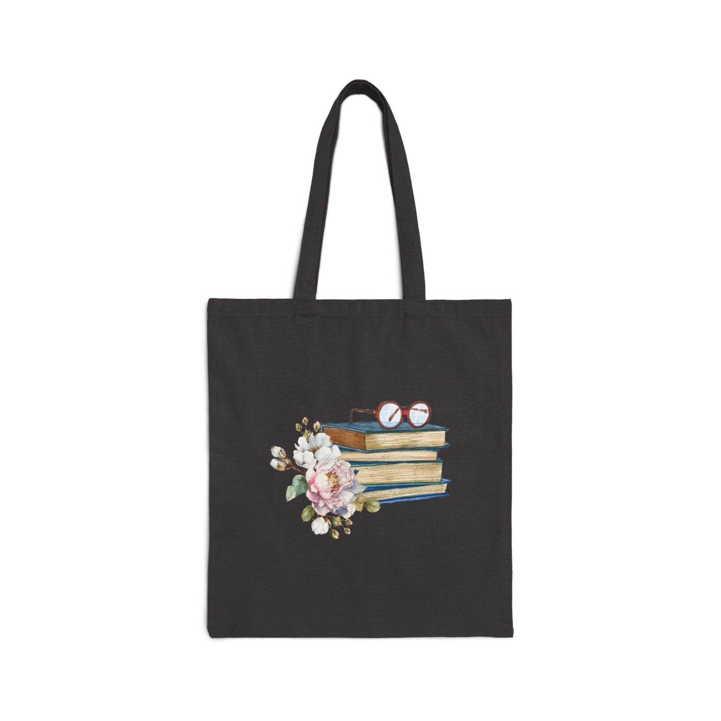 Floral Book Tote Bag