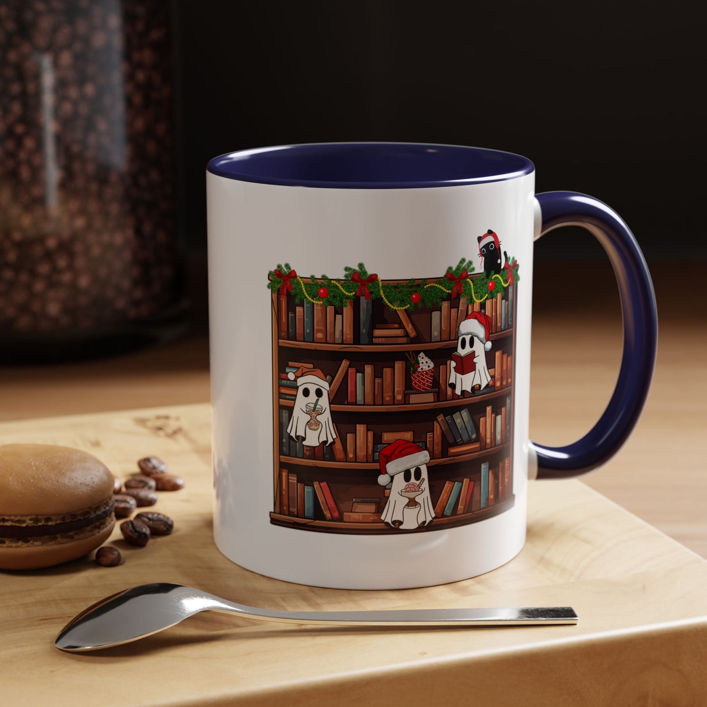 Ghost Library Coffee Mug (11, 15oz)