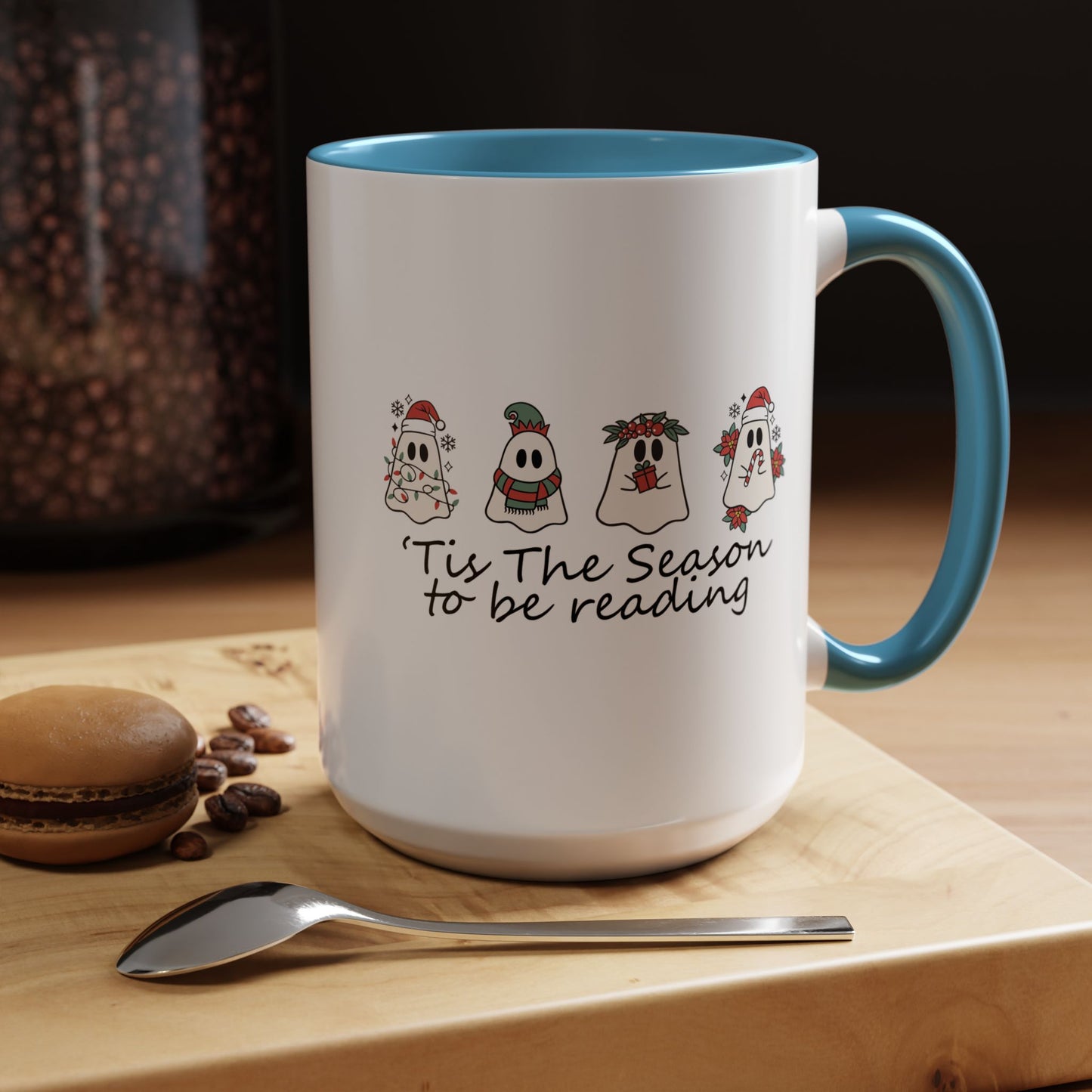 Tis The Season To Be Reading Coffee Mug (11, 15oz)