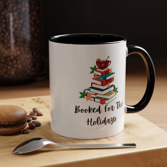 Booked For The Holidays Coffee Mug (11, 15oz)