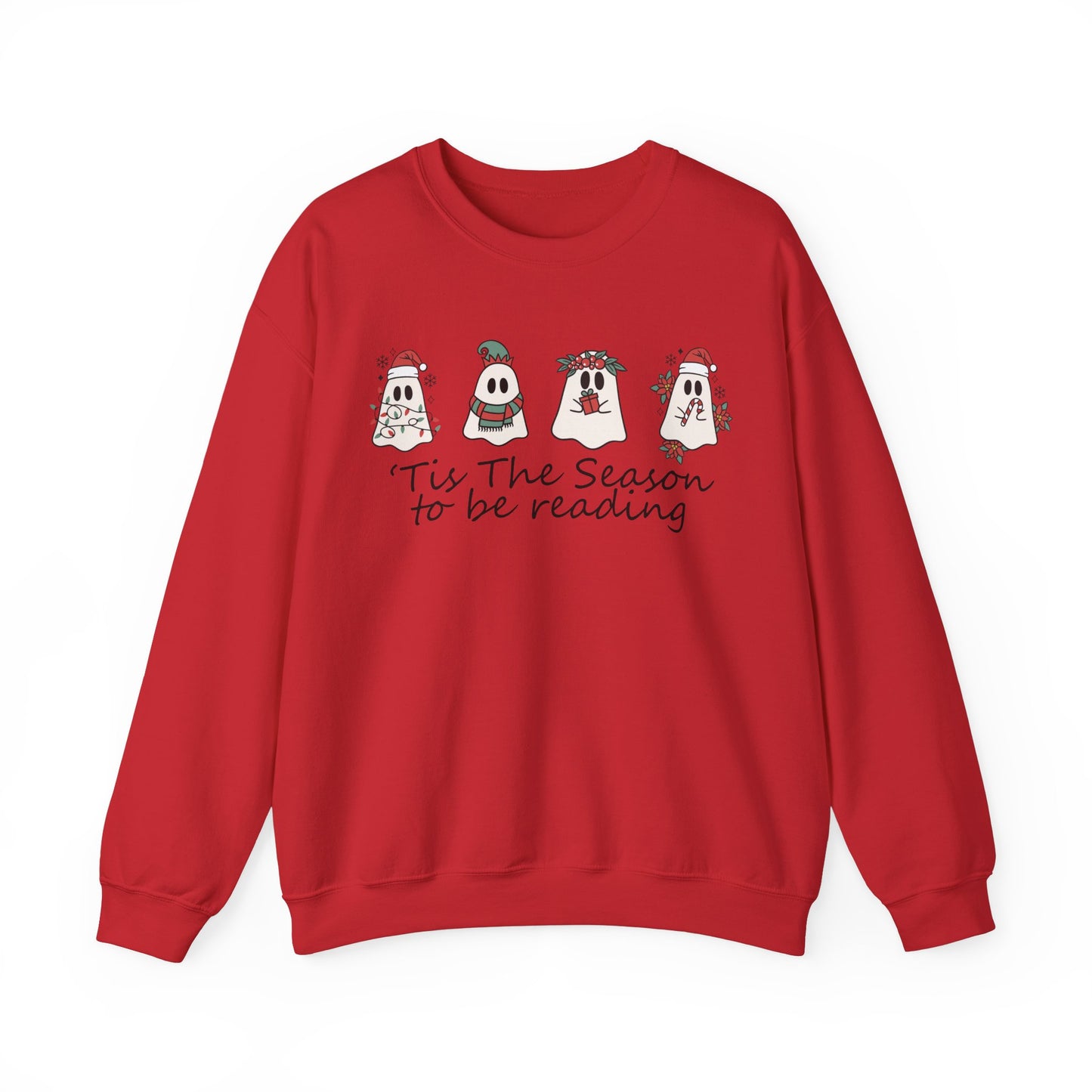 Tis The Season To Be Reading Crewneck Sweatshirt