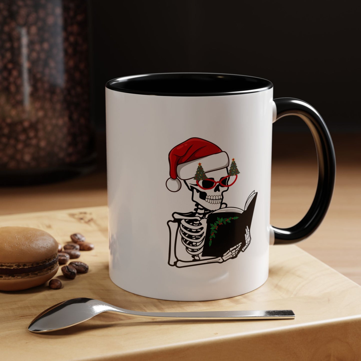 Reading Skeleton Coffee Mug (11, 15oz)