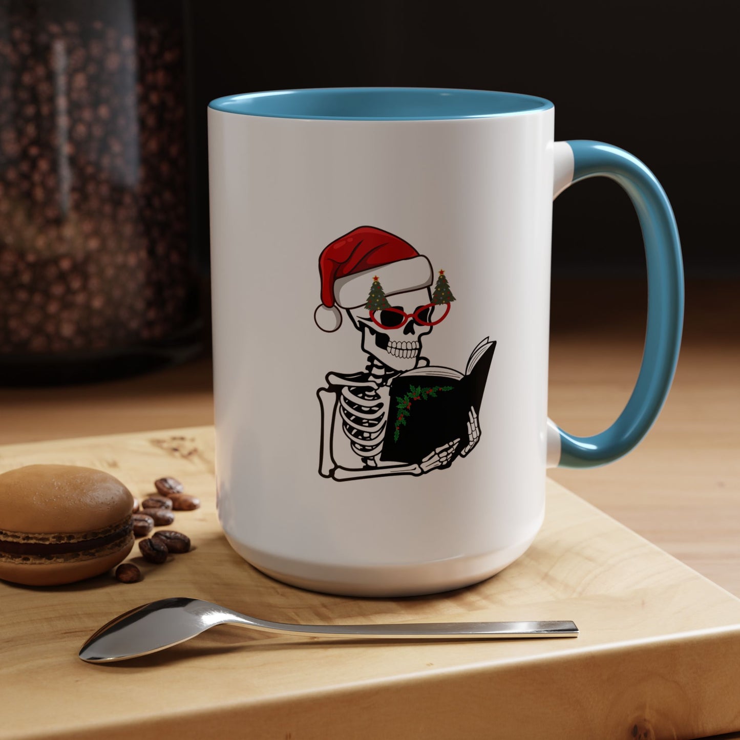 Reading Skeleton Coffee Mug (11, 15oz)