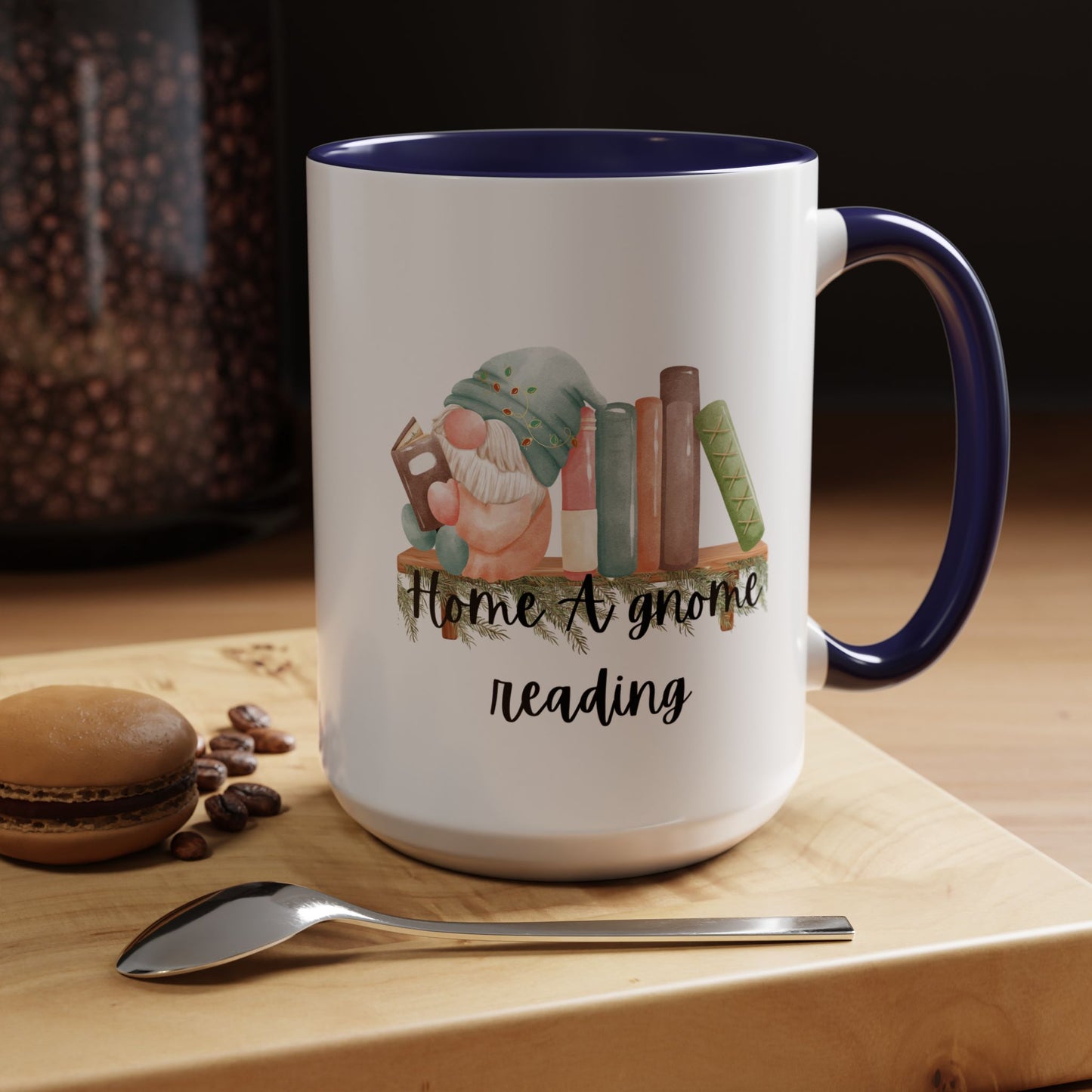 Home A Gnome Reading Coffee Mug (11, 15oz)