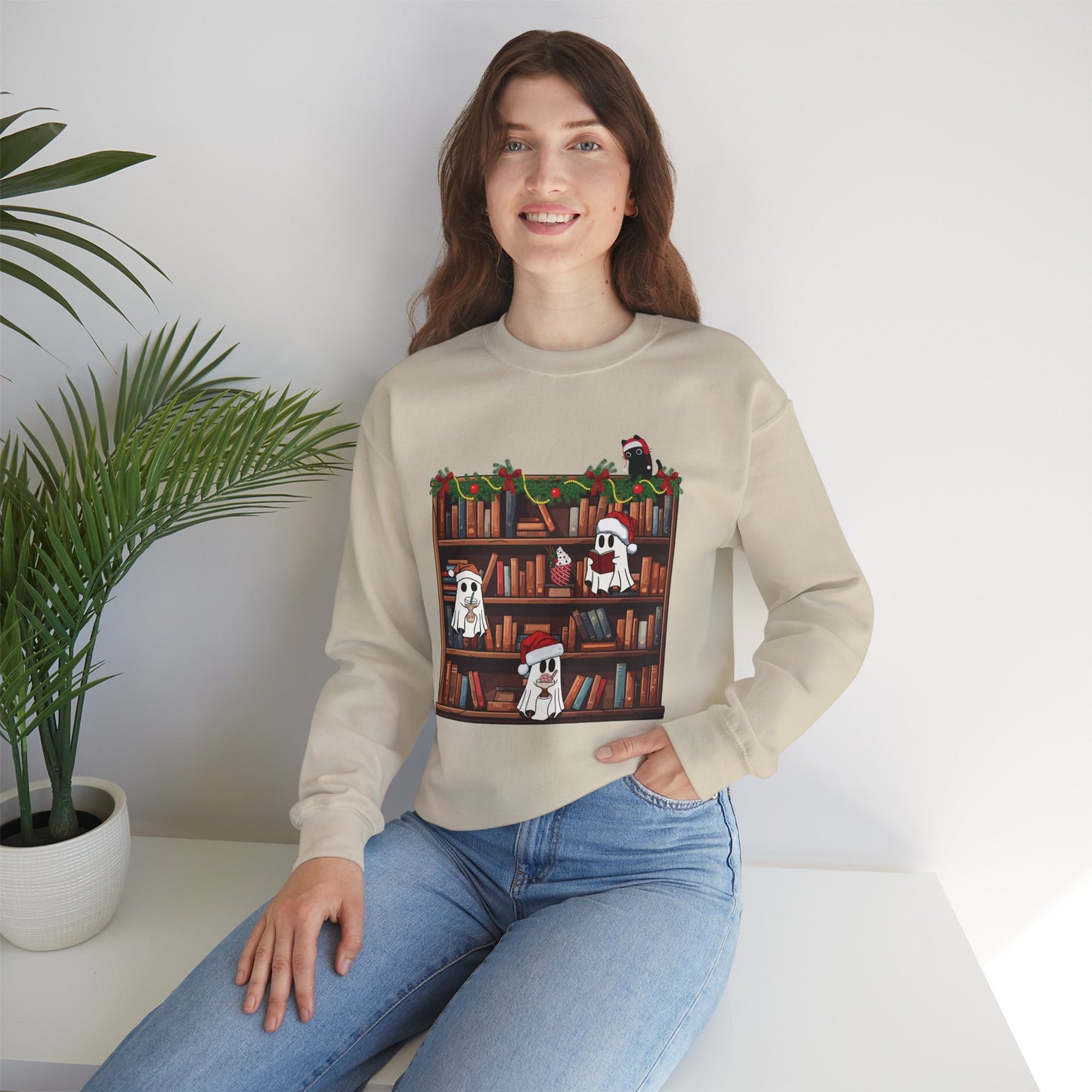 Ghost Library Crewneck Sweatshirt