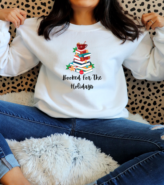 Booked For The Holidays Crewneck Sweatshirt