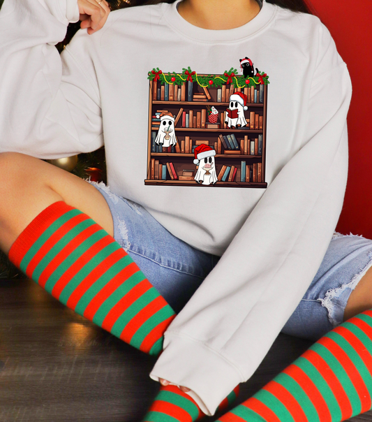 Ghost Library Crewneck Sweatshirt