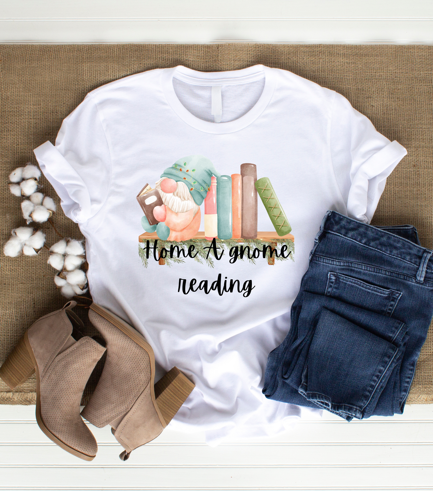 Home A Gnome Reading T-Shirt