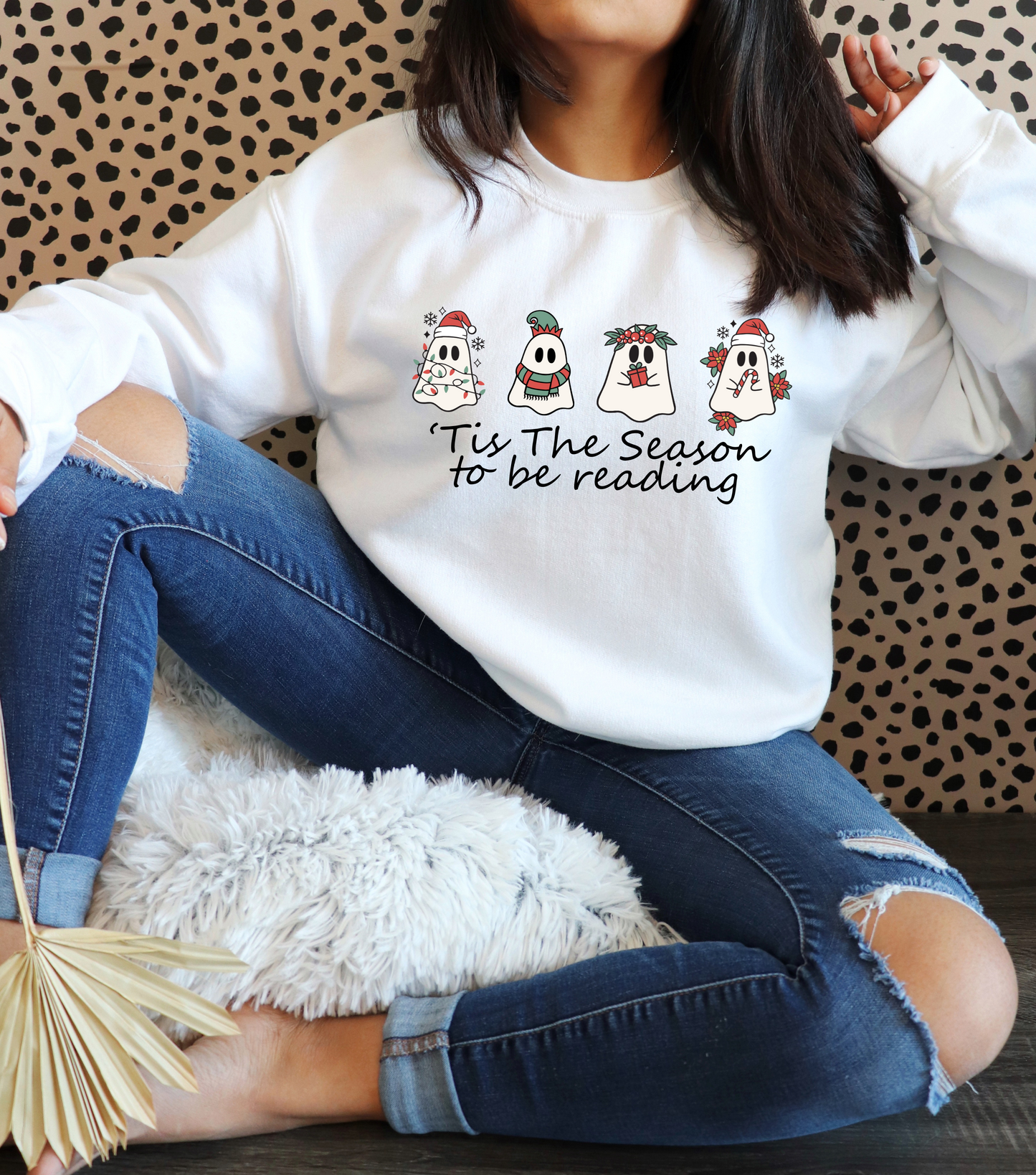 Tis The Season To Be Reading Crewneck Sweatshirt