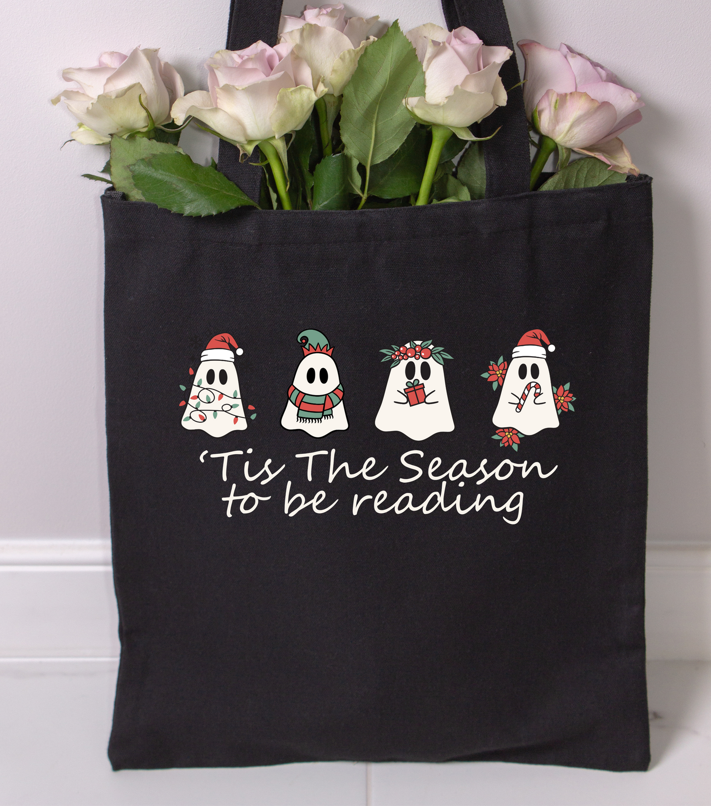 Tis The Season To Be Reading Tote Bag